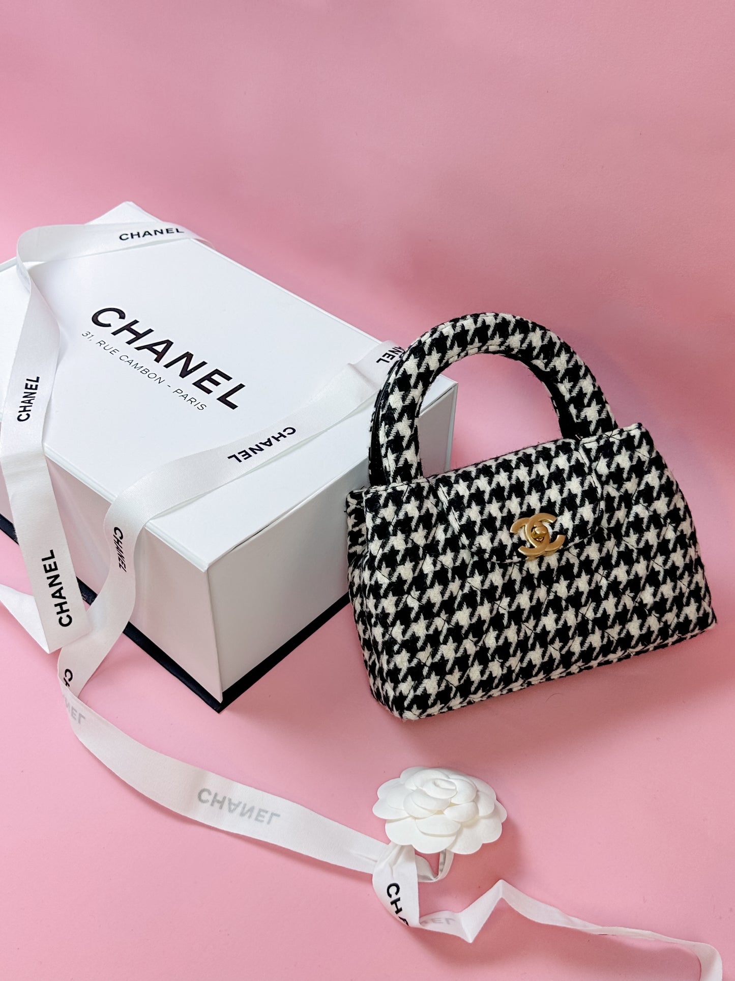 Chanel Nano in Houndstooth