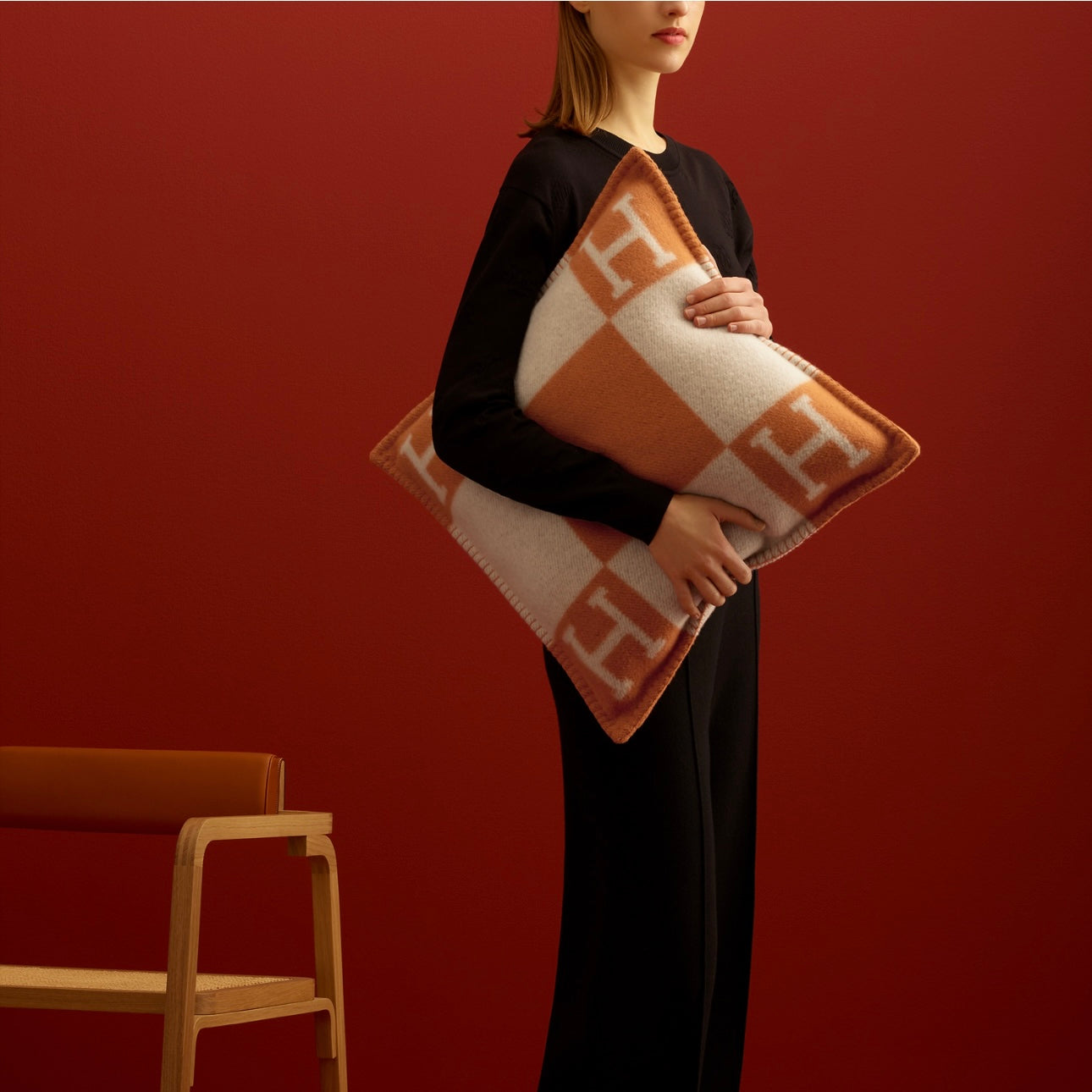Hermes Avalon Pillow (Potiron)