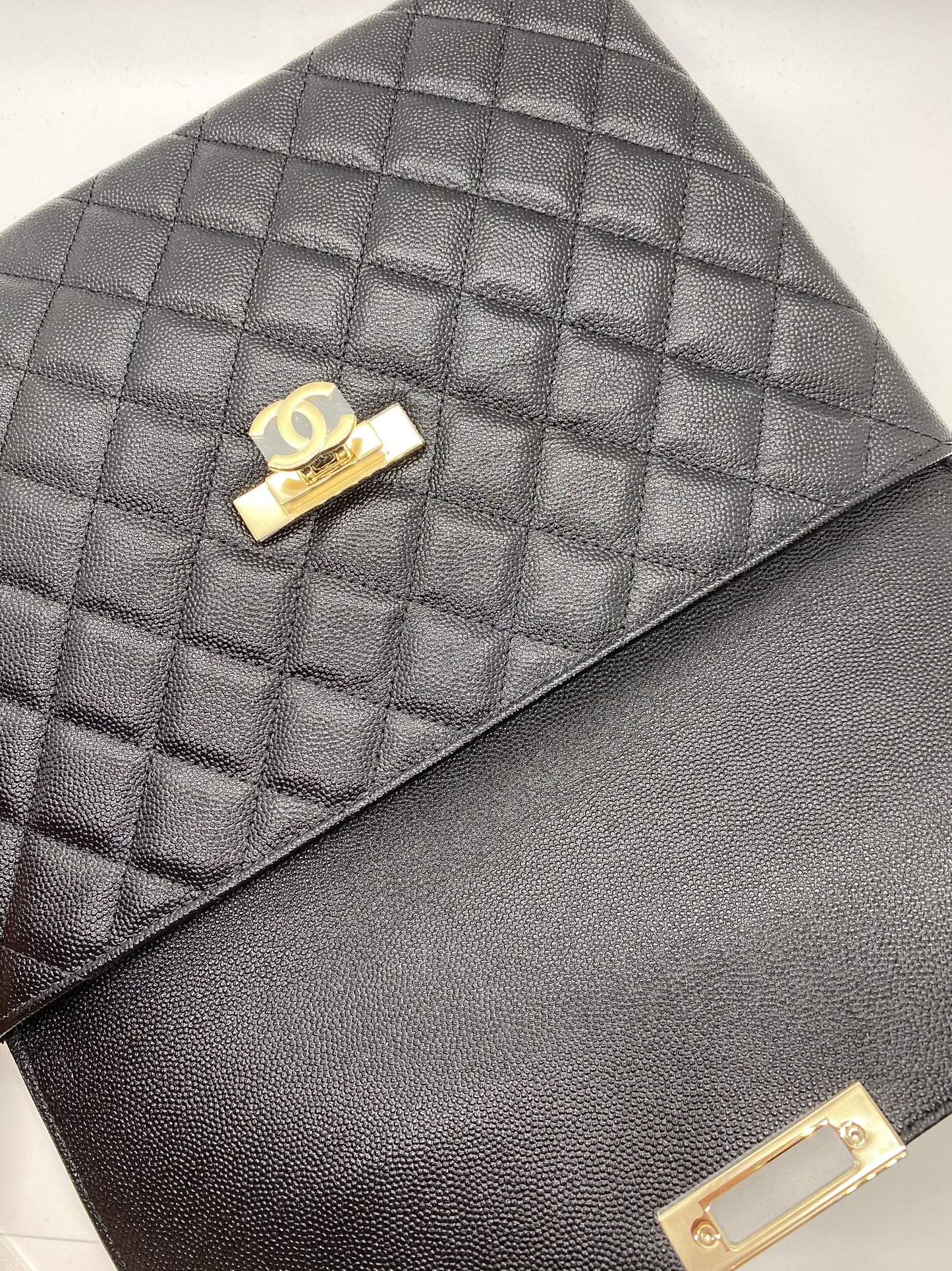 Chanel Black Caviar Clutch