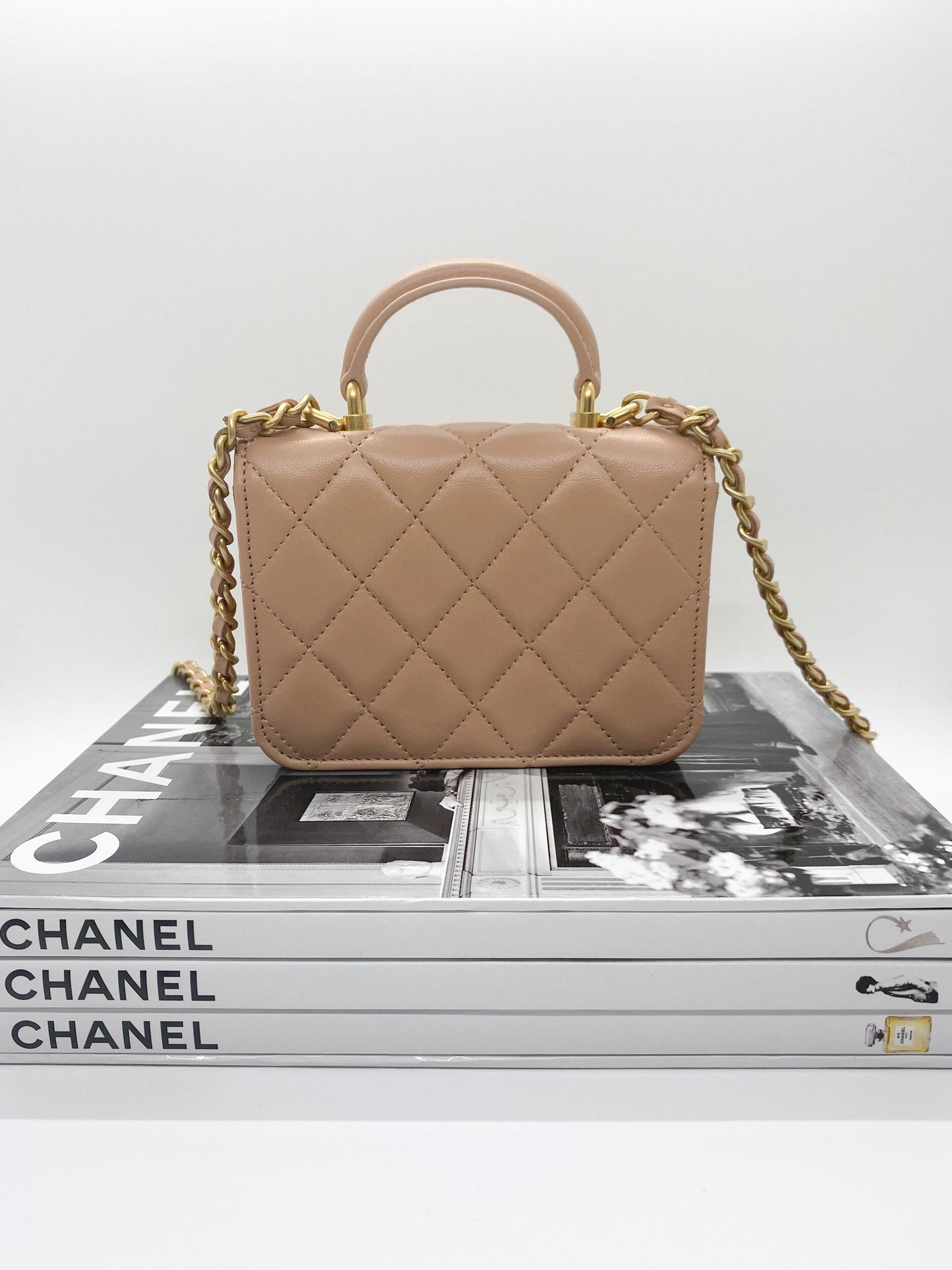 Chanel Flap Coin Purse (Beige)