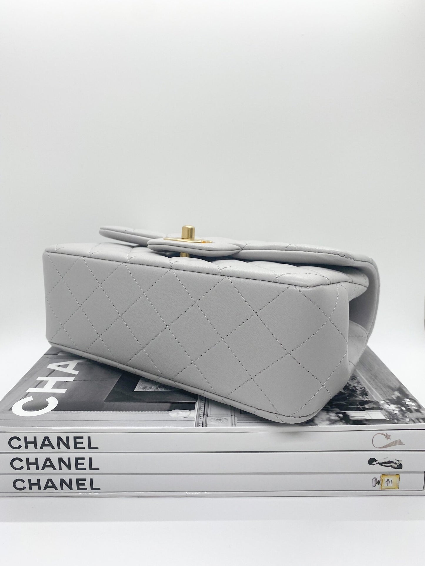 Chanel Classic Top Handle (Grey)
