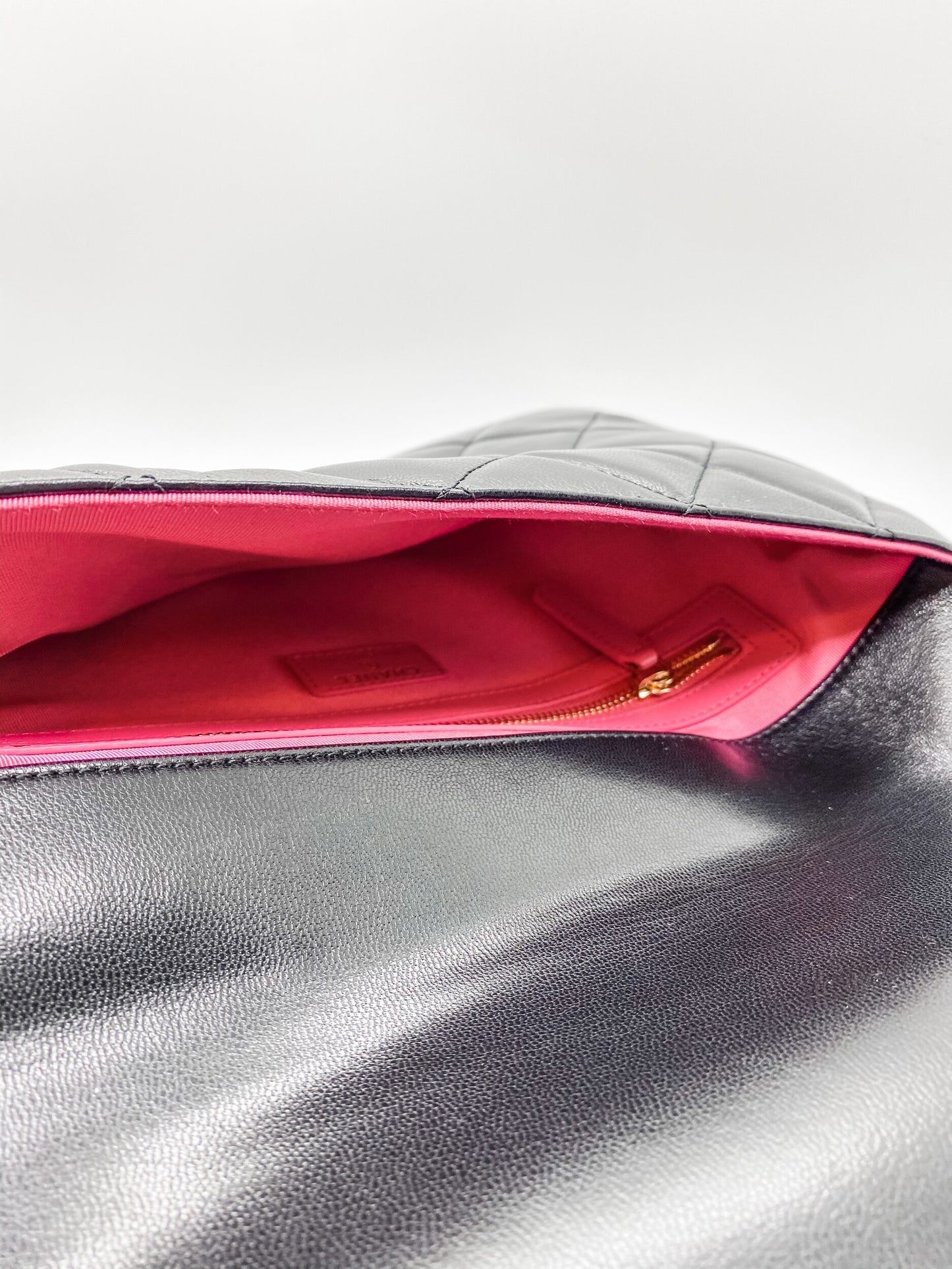 Chanel Black Lambskin Clutch