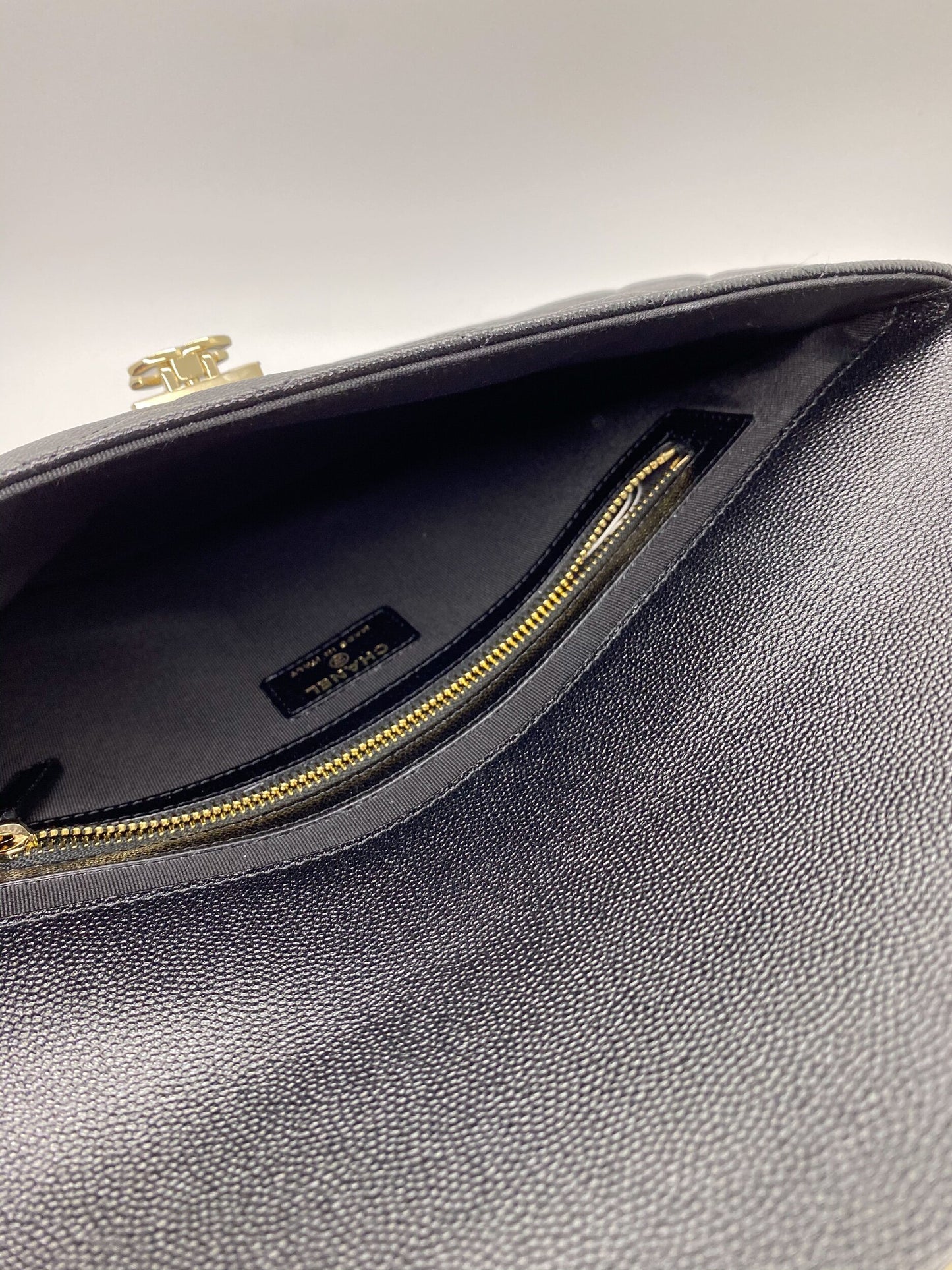 Chanel Black Caviar Clutch