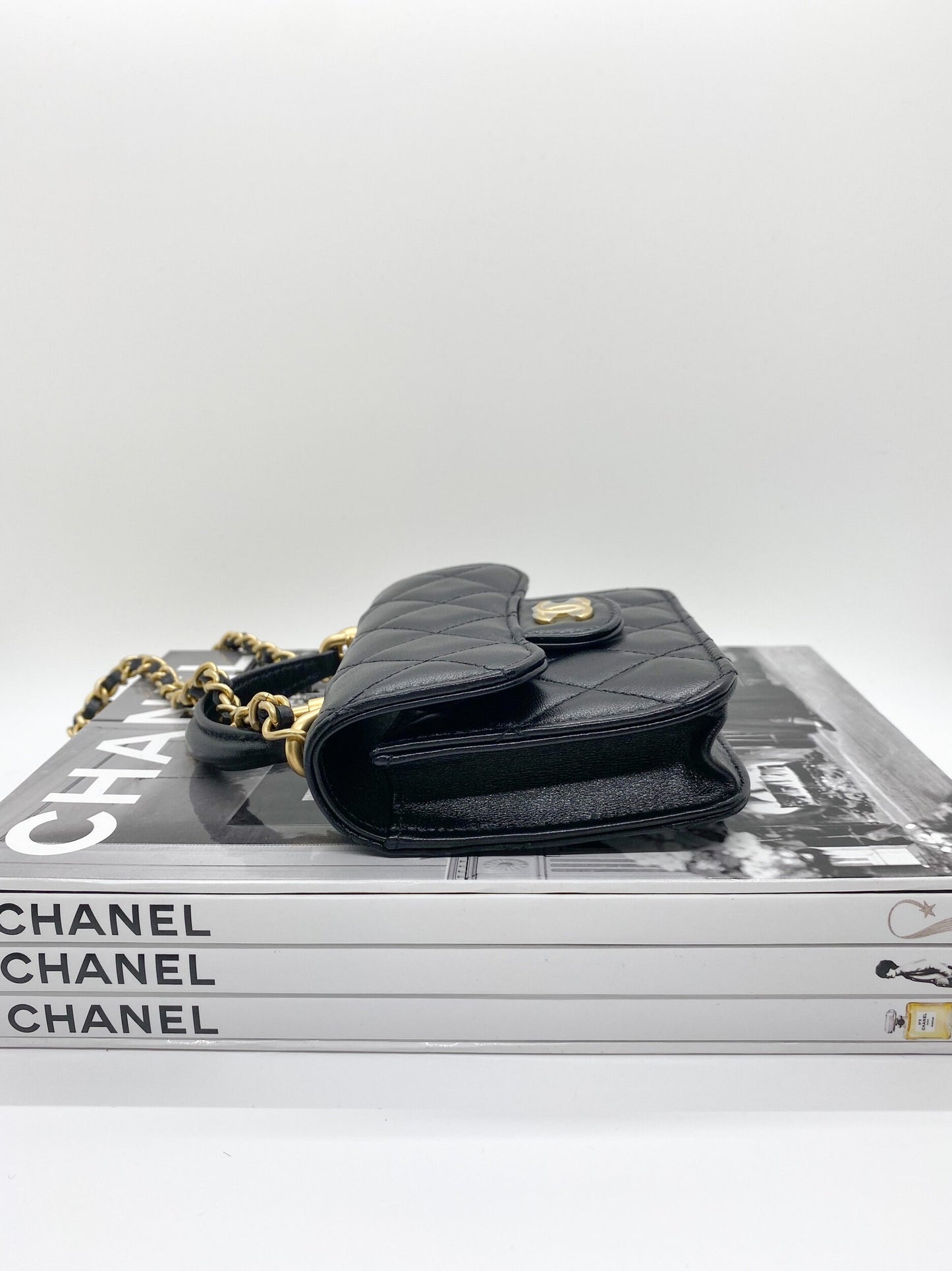 Chanel Flap Coin Purse (Black)