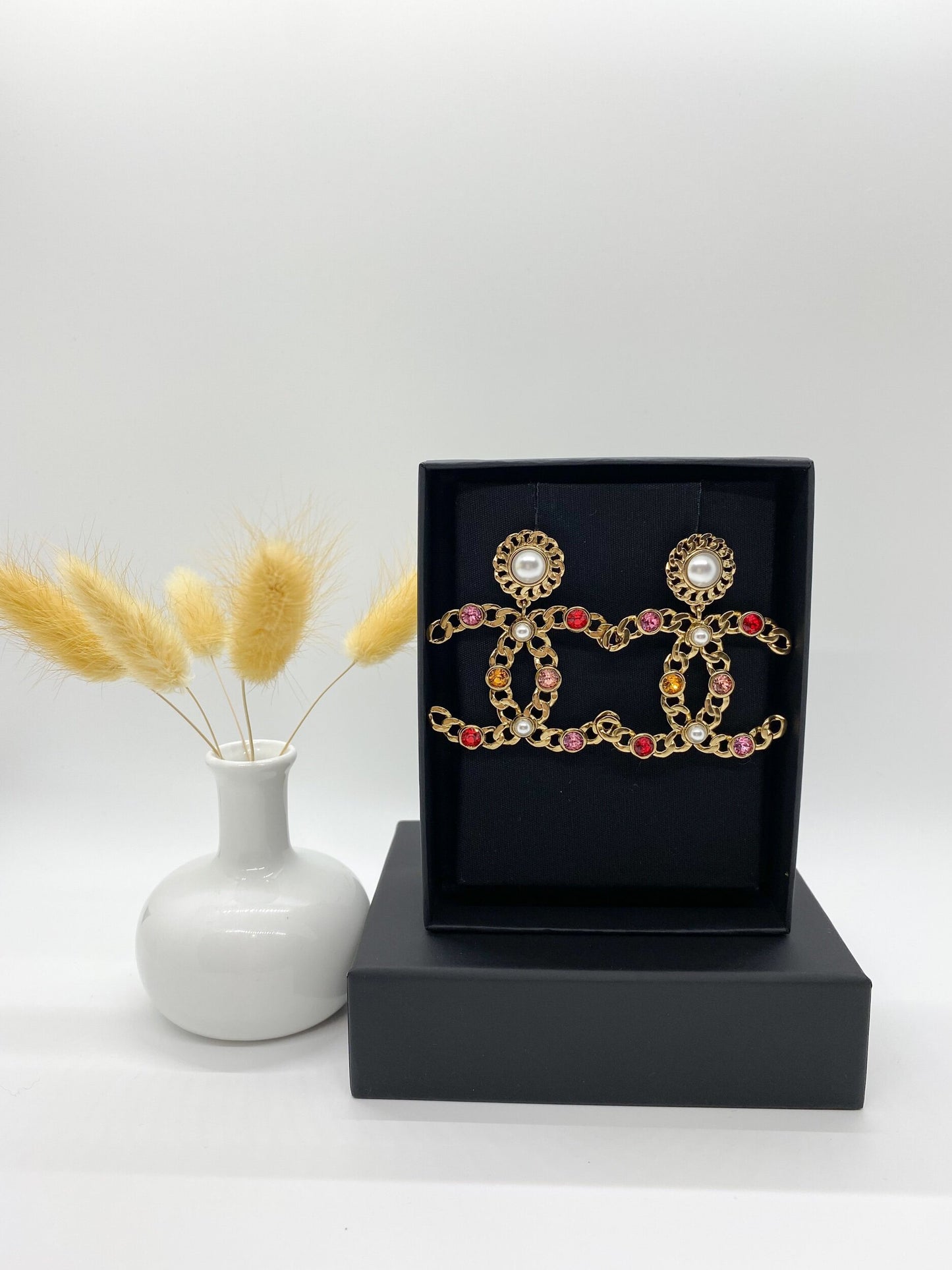 Chanel Statement Dangle Earrings