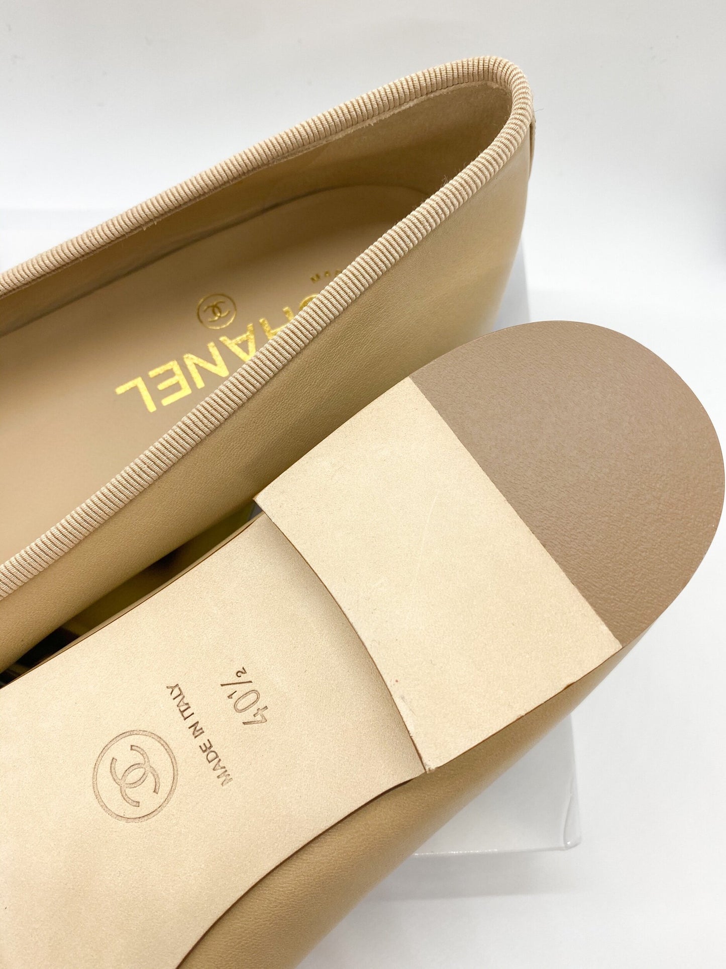 Chanel Ballerina in Beige Size 40.5