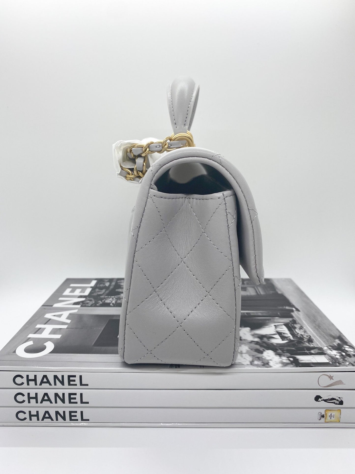 Chanel Classic Top Handle (Grey)