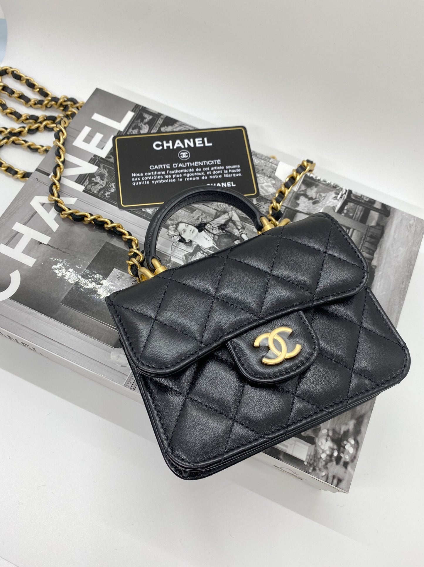 Chanel Flap Coin Purse (Black)