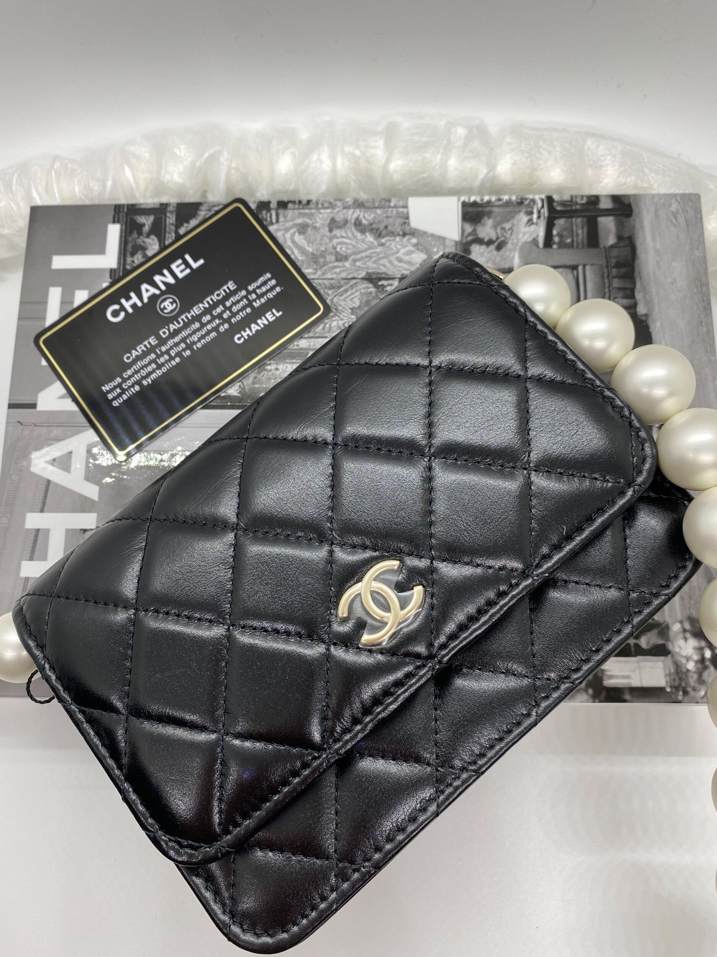 Chanel Wallet On Pearls