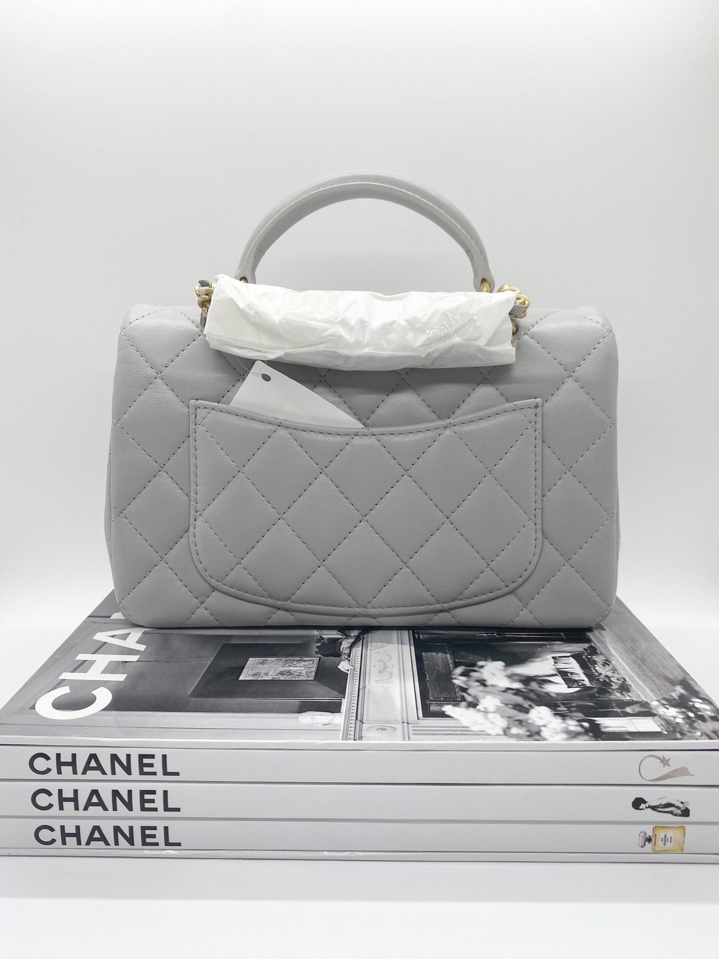 Chanel Classic Top Handle (Grey)