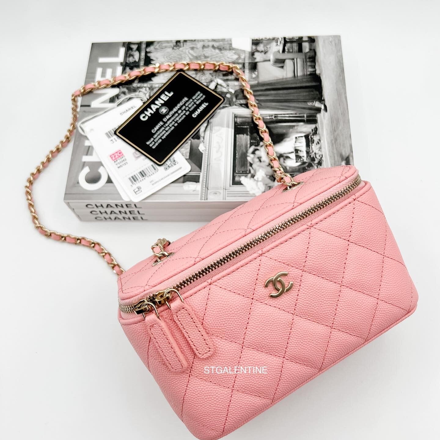Chanel Pink Rectangular Vanity Bag
