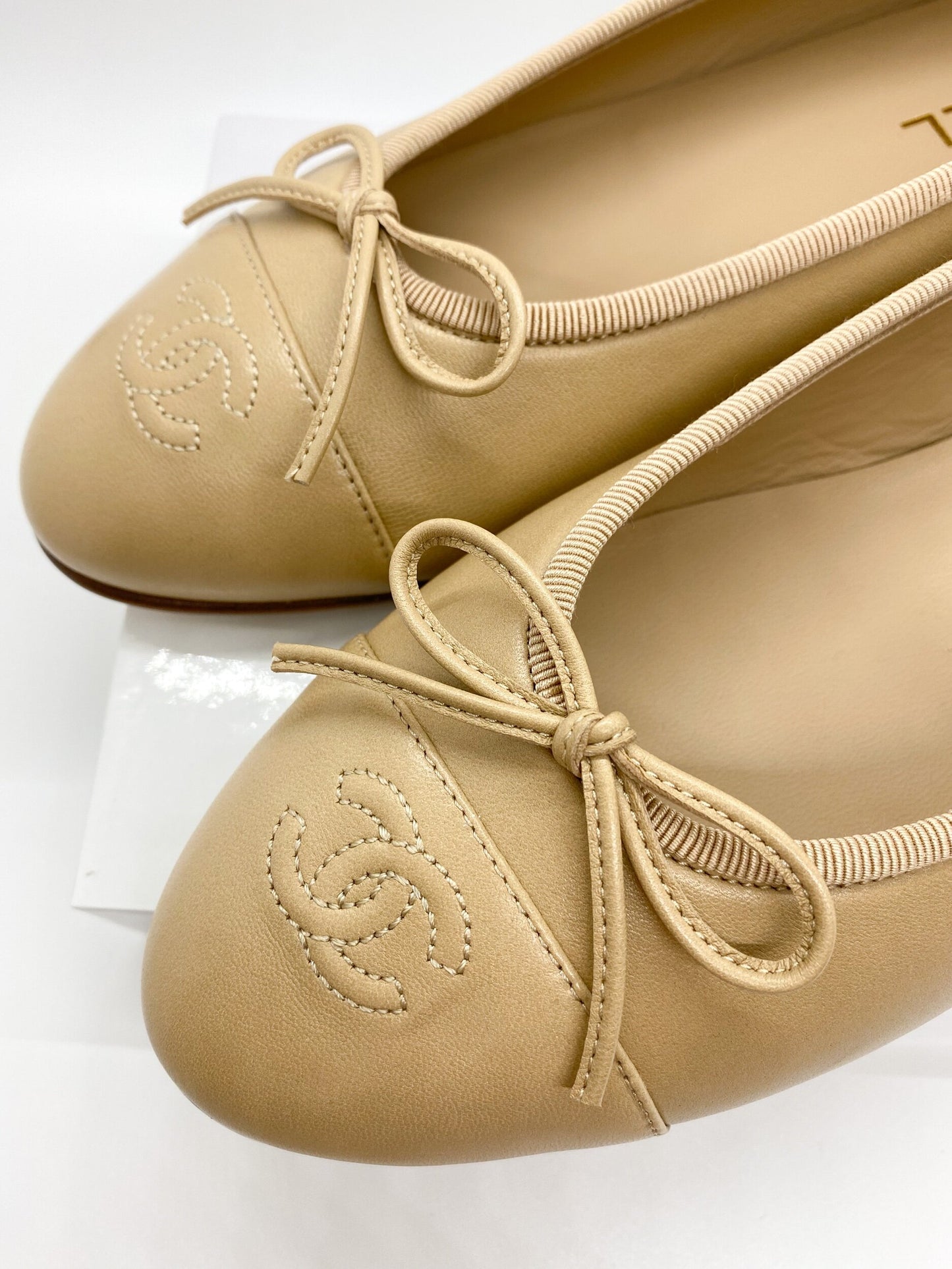 Chanel Ballerina in Beige Size 40.5
