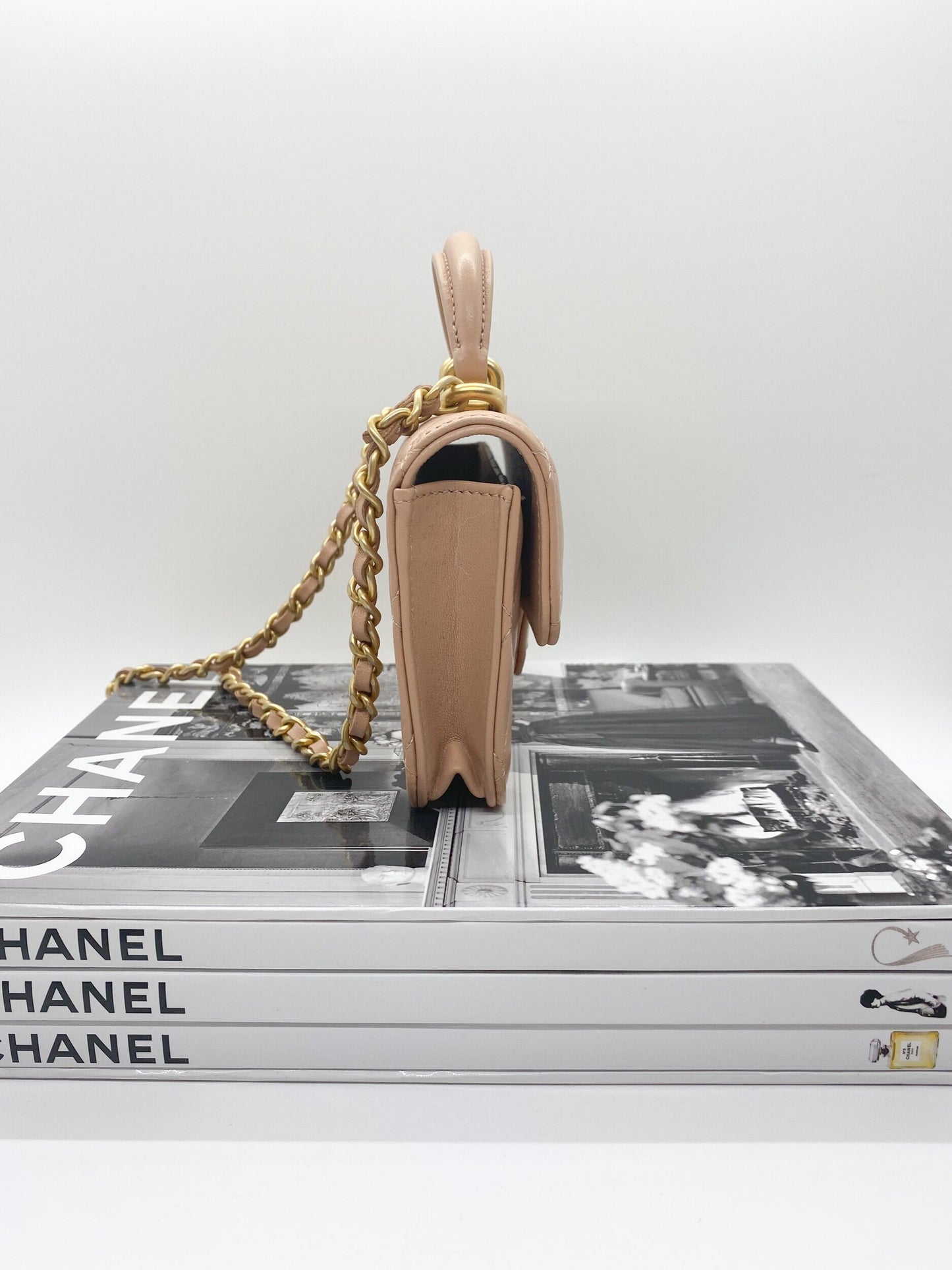 Chanel Flap Coin Purse (Beige)