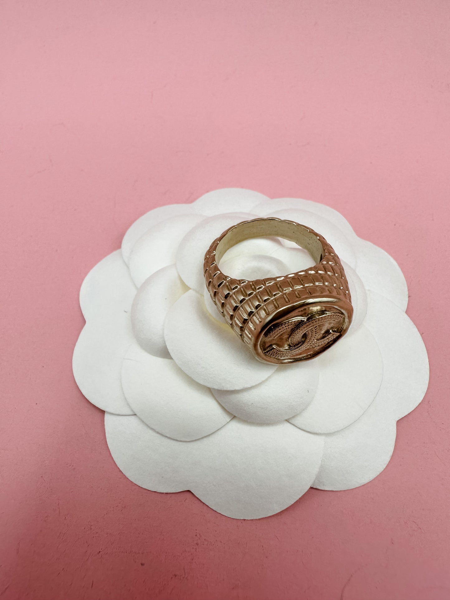 Chanel Round Logo Ring