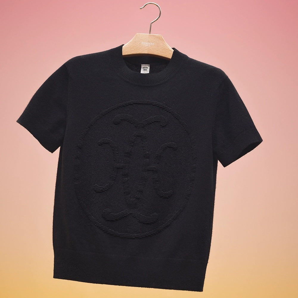 Hermes H-lift Short sleeve Sweater (Noir)