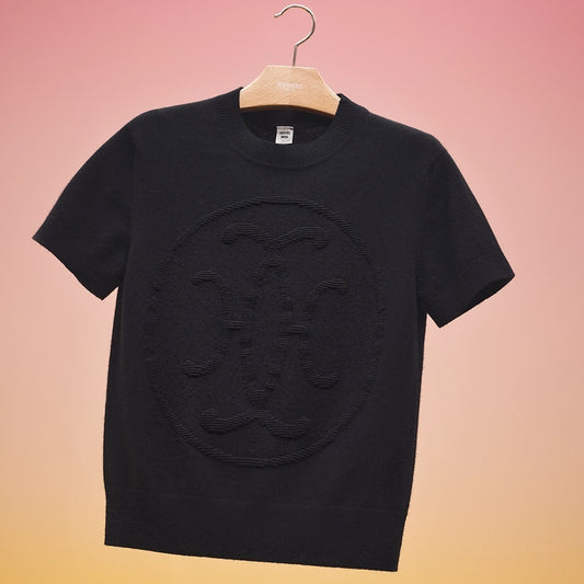 Hermes H-lift Short sleeve Sweater (Noir)