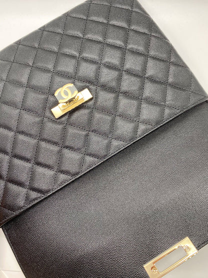 Chanel Black Caviar Clutch