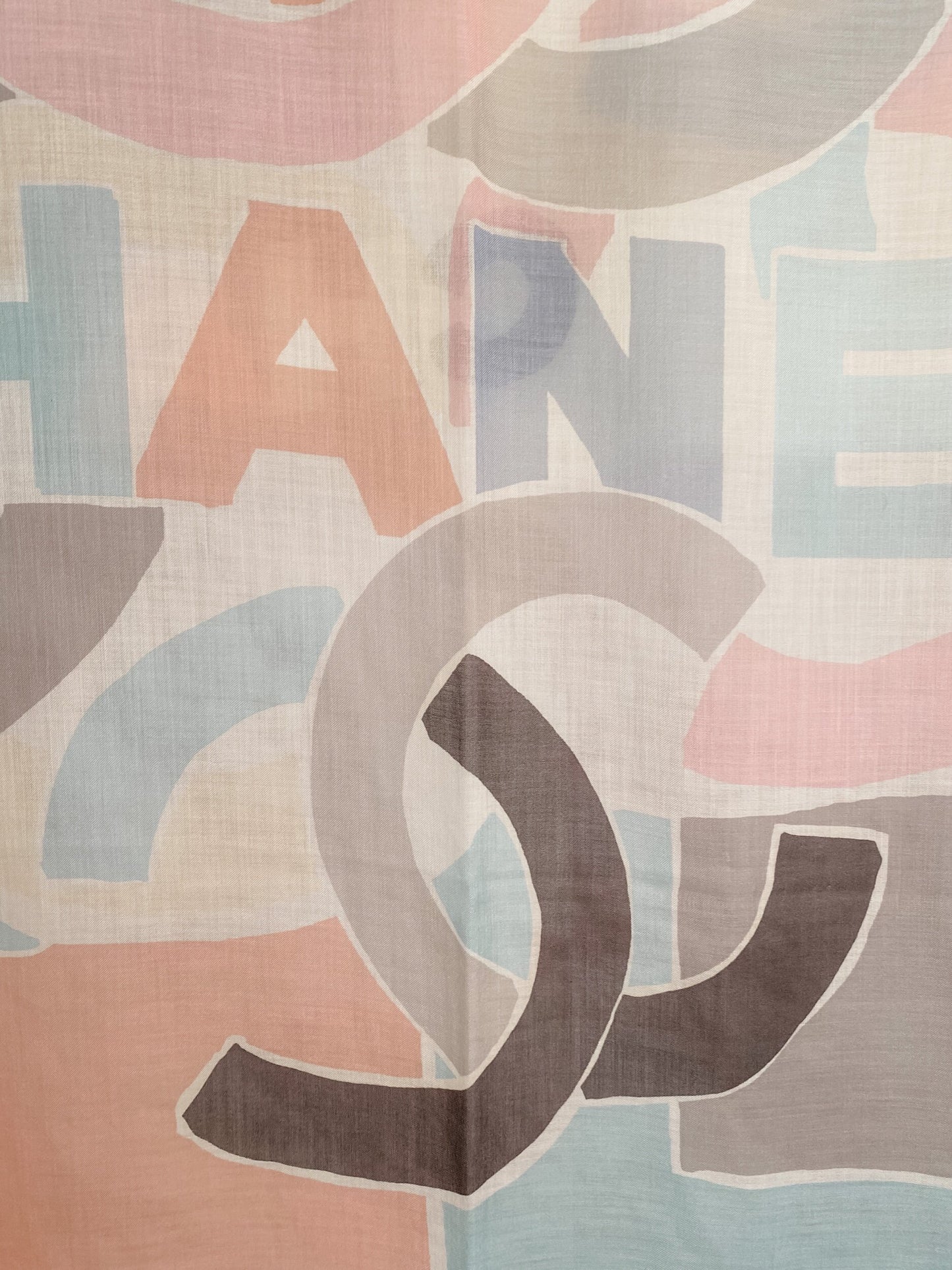 Chanel Stole (Grey/Pink)