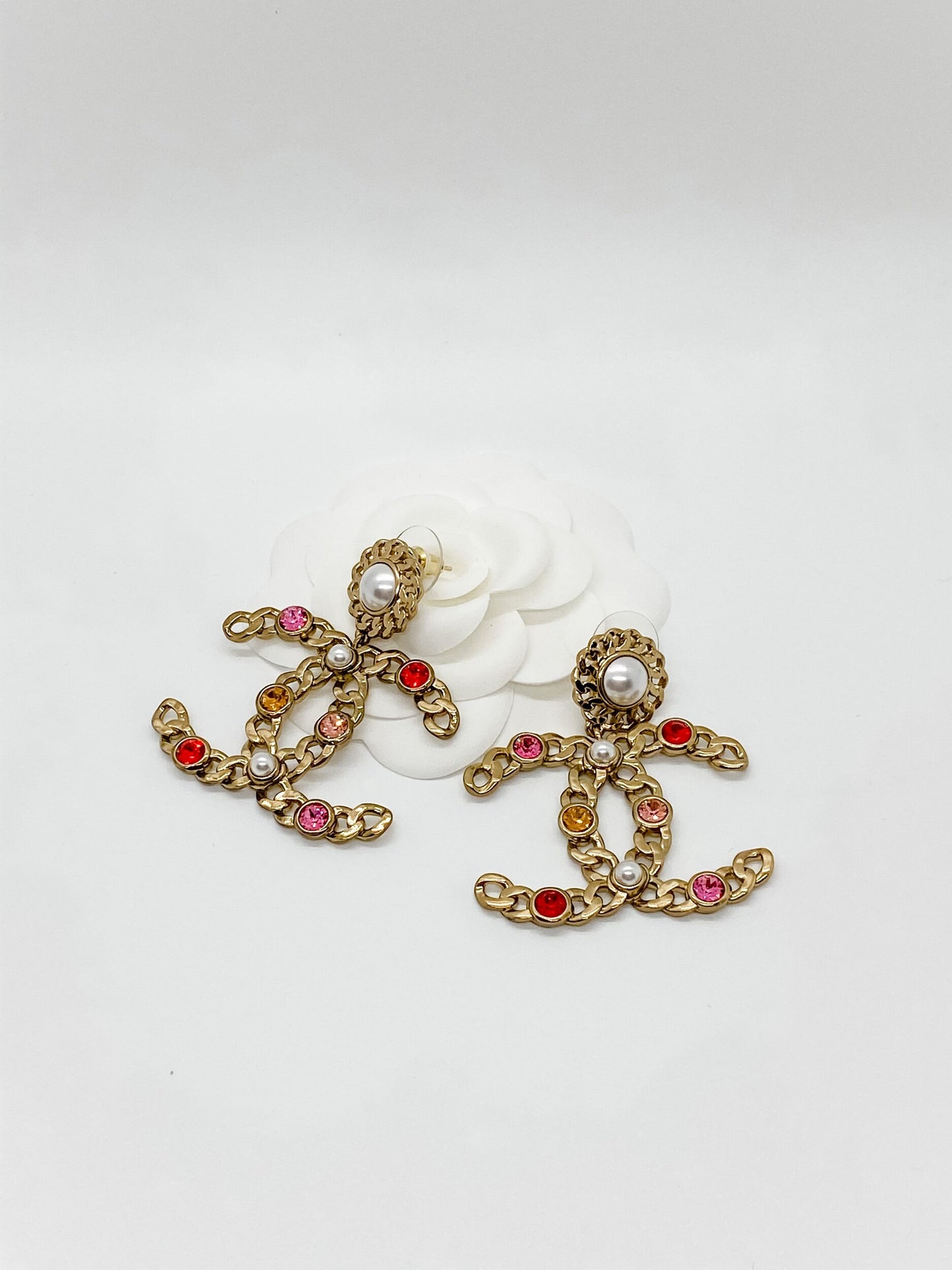 Chanel Statement Dangle Earrings