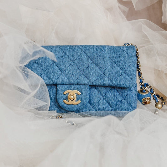 Chanel Denim Pearl Crush (Rectangular)