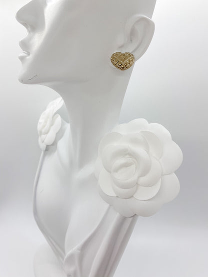 Chanel Heart Earrings
