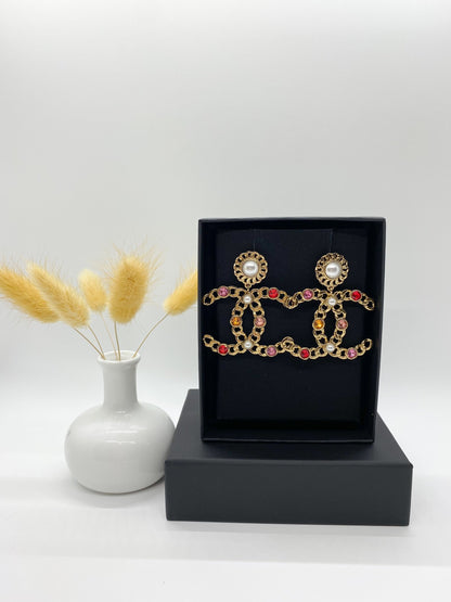Chanel Statement Dangle Earrings