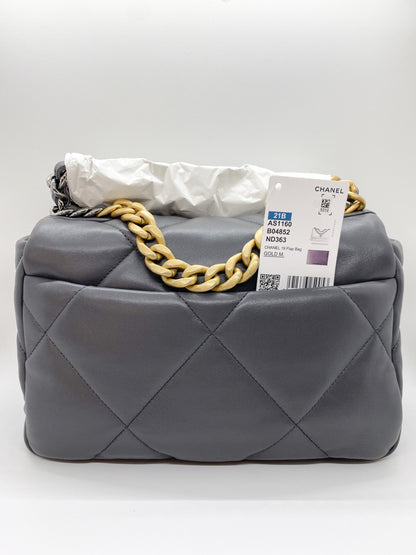 Chanel 19 Dark Grey in Small