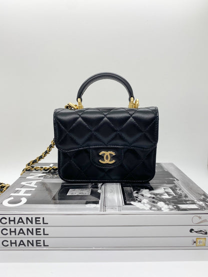 Chanel Flap Coin Purse (Black)