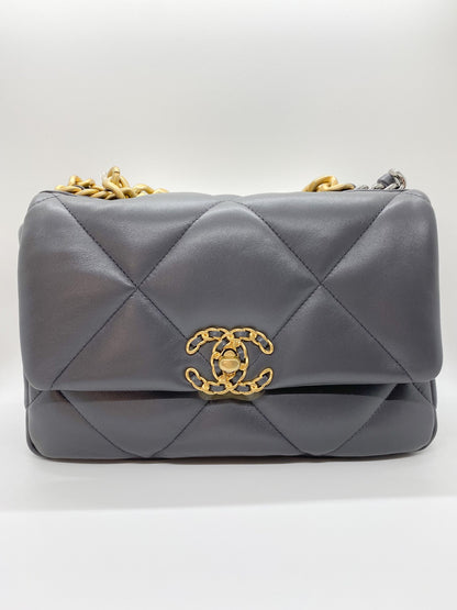 Chanel 19 Dark Grey in Small