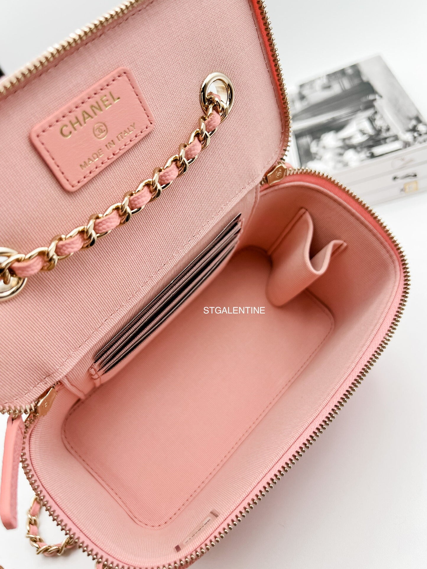 Chanel Pink Rectangular Vanity Bag