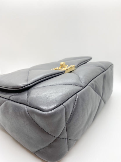 Chanel 19 Dark Grey in Small
