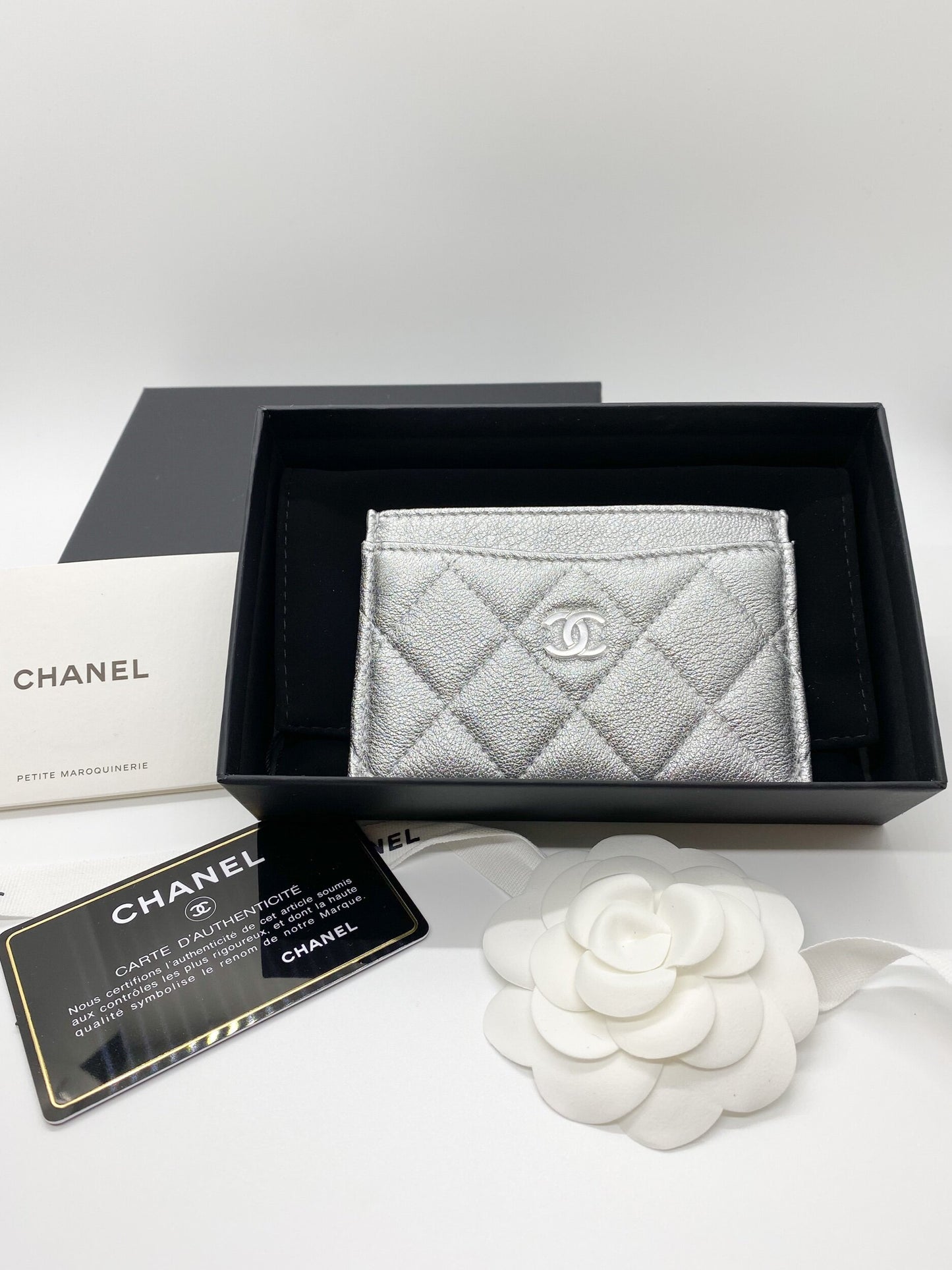 Chanel Silver Cardholder