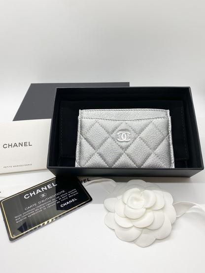 Chanel Silver Cardholder