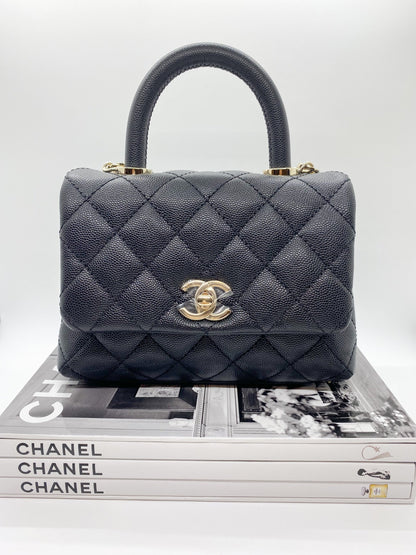 Chanel Black Extra Mini Coco Handle