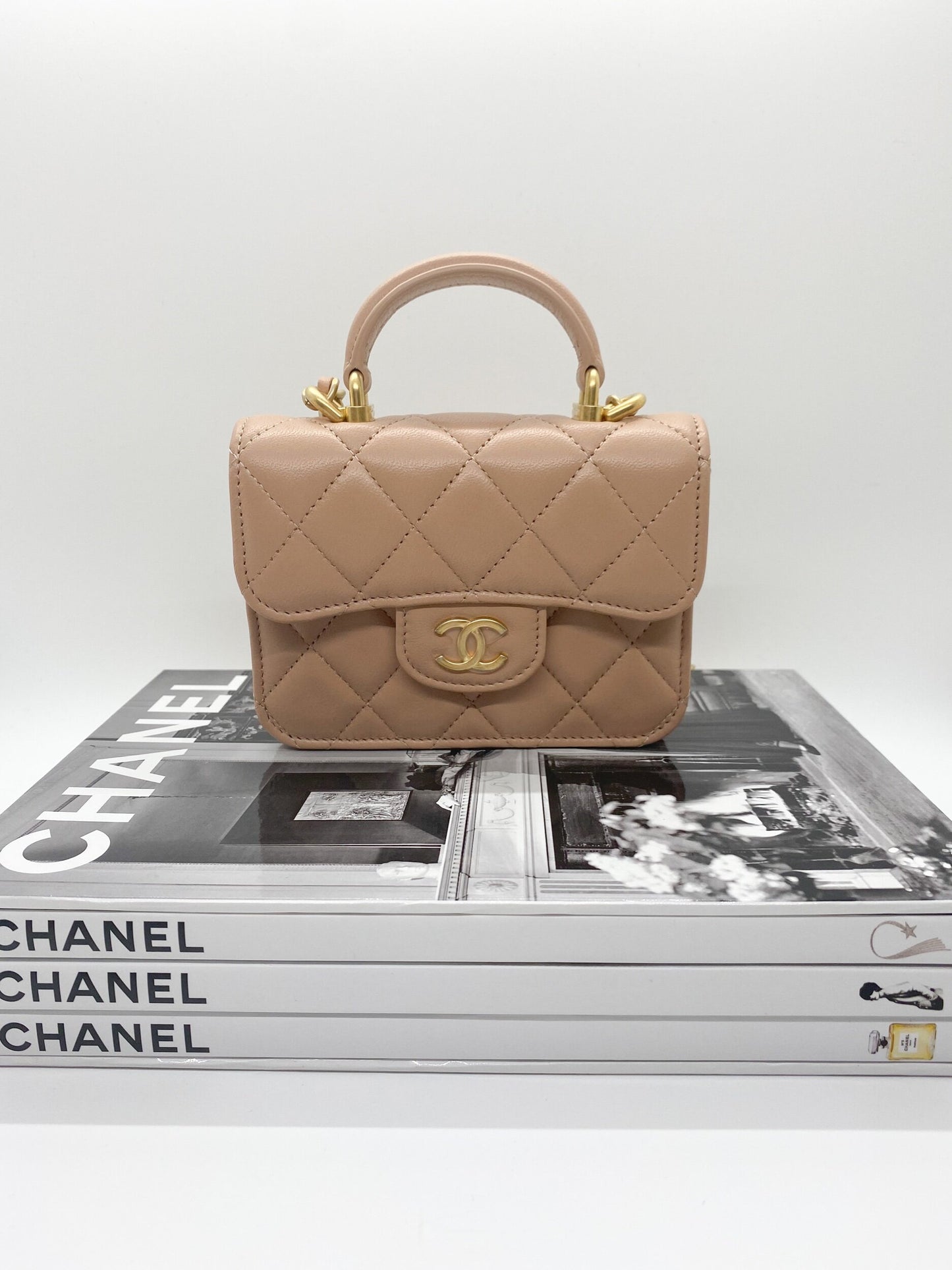 Chanel Flap Coin Purse (Beige)