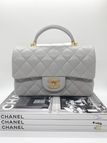 Chanel Classic Top Handle (Grey)