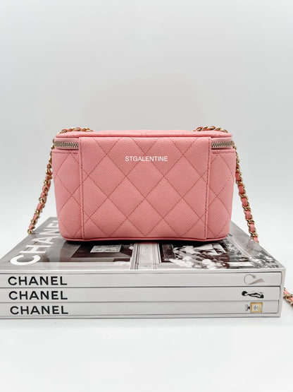 Chanel Pink Rectangular Vanity Bag