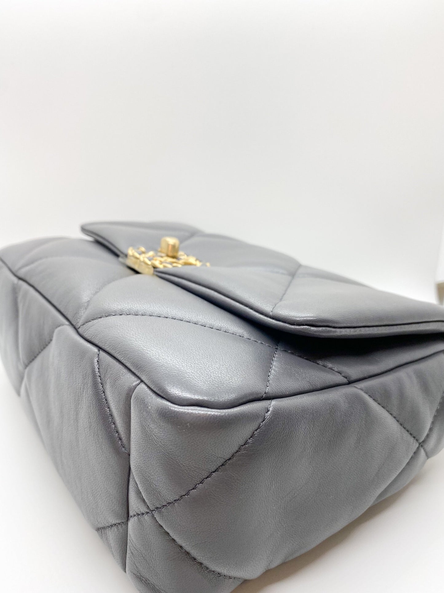Chanel 19 Dark Grey in Small