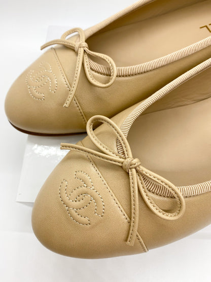 Chanel Ballerina in Beige Size 40.5