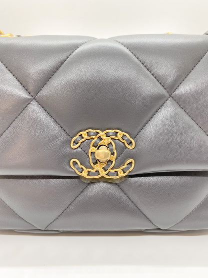 Chanel 19 Dark Grey in Small