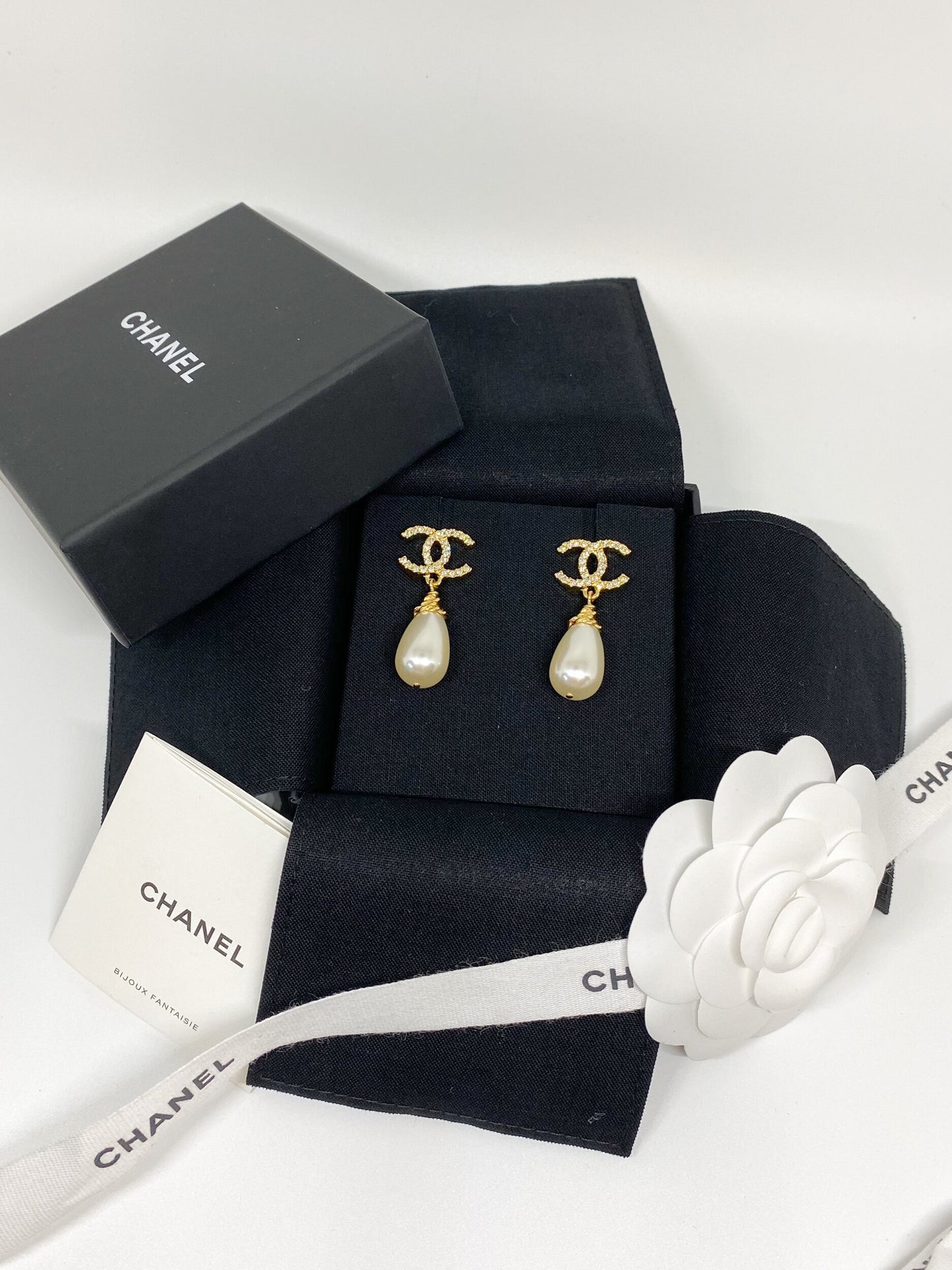 Chanel Pearl Treasure Earrings