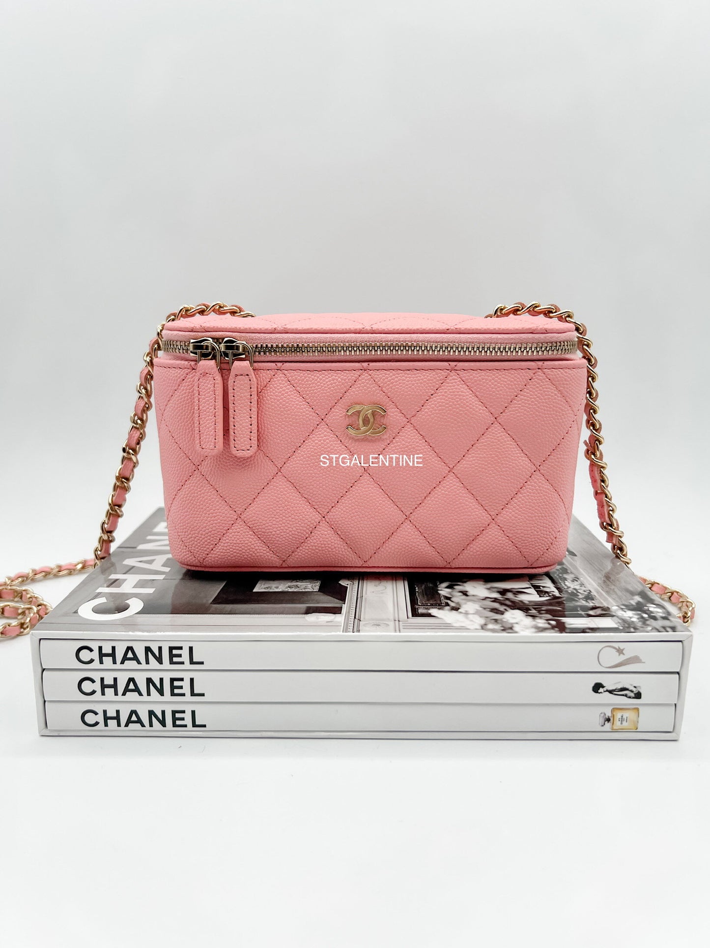 Chanel Pink Rectangular Vanity Bag