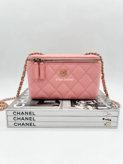 Chanel Pink Rectangular Vanity Bag