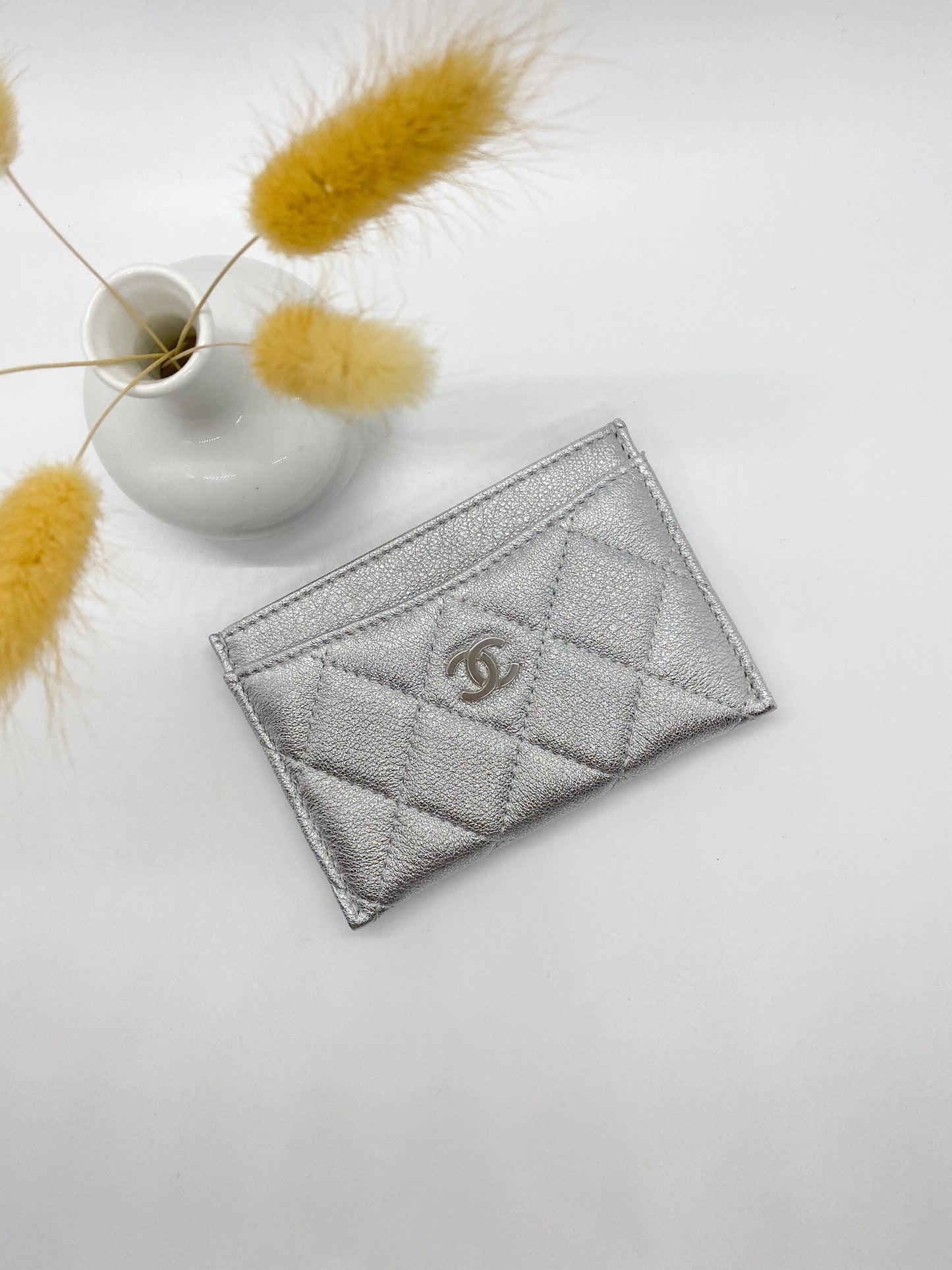 Chanel Silver Cardholder