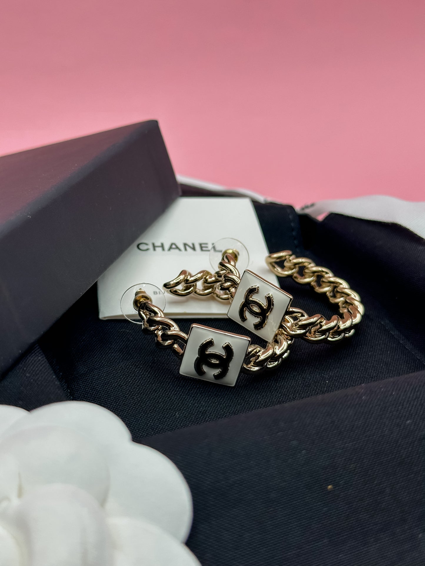 Chanel Statement Hoop Earrings