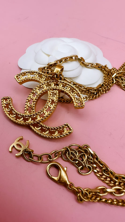 Chanel Gold Statement Necklace