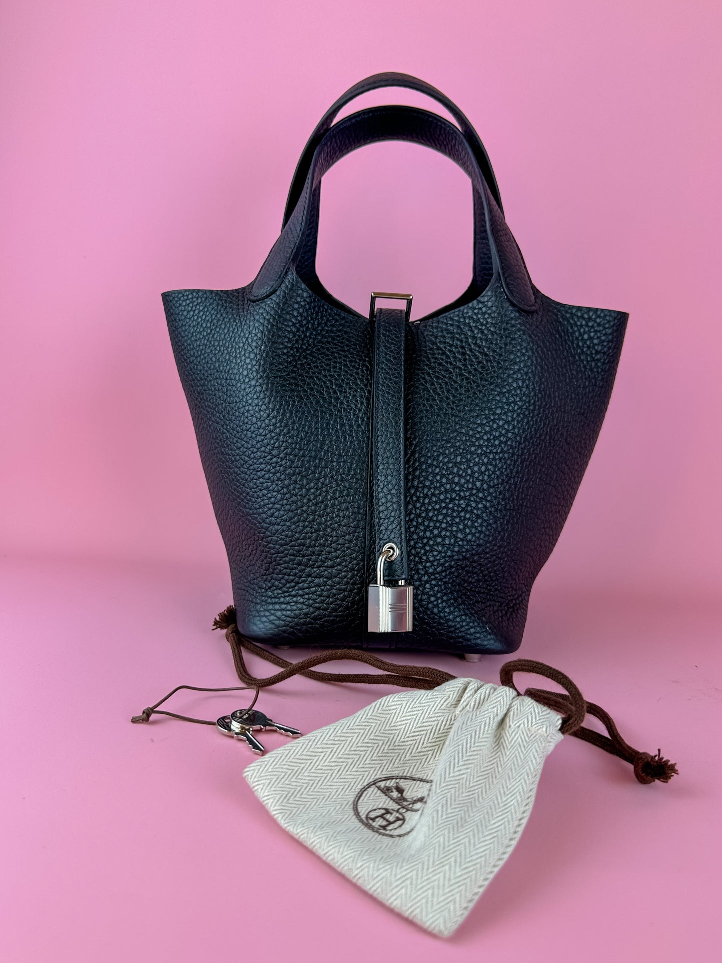Hermes Picotin 18 Noir PHW